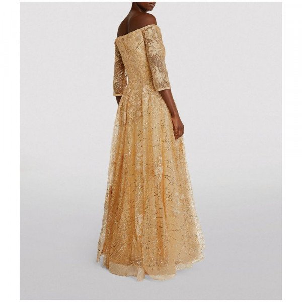 Jovani Off-The-Shoulder Embellished Gown