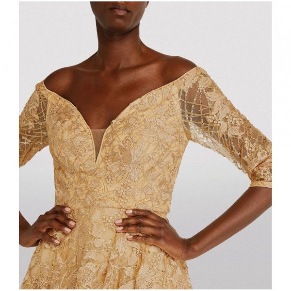 Jovani Off-The-Shoulder Embellished Gown