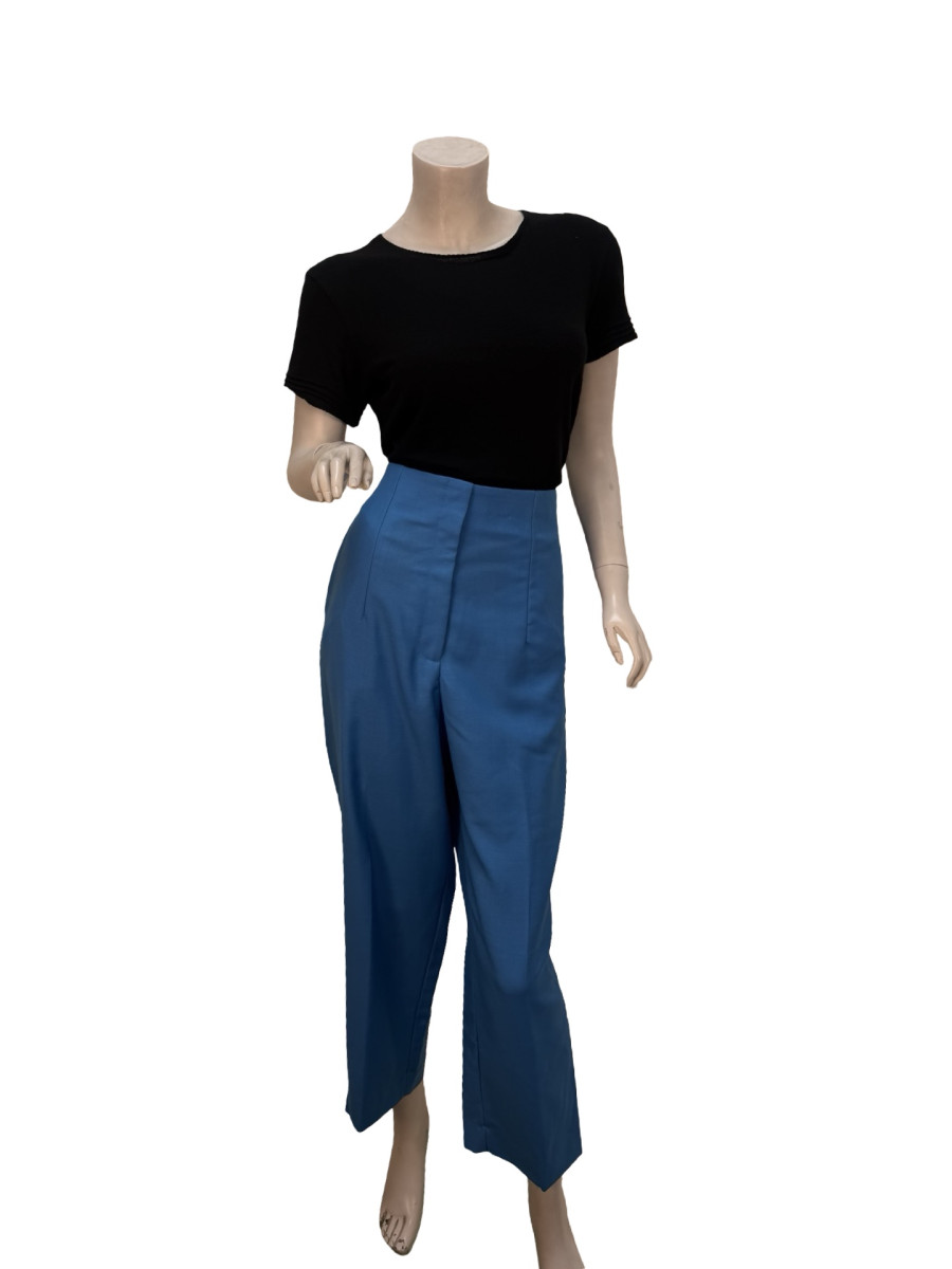 Loewe Straight Leg Blue Tapered Trousers