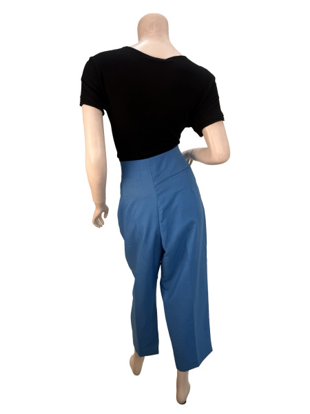 Loewe Straight Leg Blue Tapered Trousers