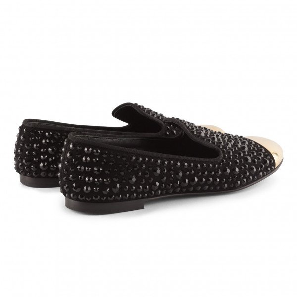 Giuseppe Zanotti Embellished Round Toe Loafers