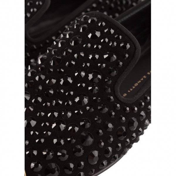 Giuseppe Zanotti Embellished Round Toe Loafers