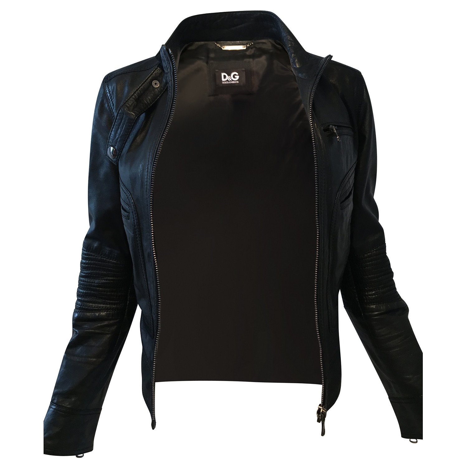 DOLCE & GABBANA Leather Biker Jacket