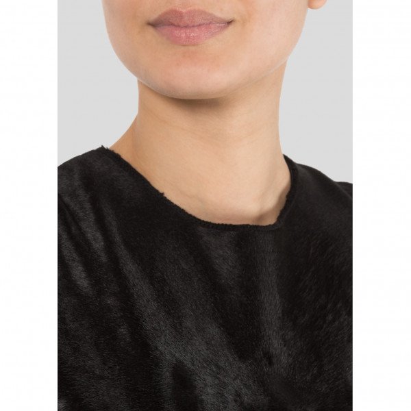 Victoria Beckham Soft Leather-Front Wool Tank Top