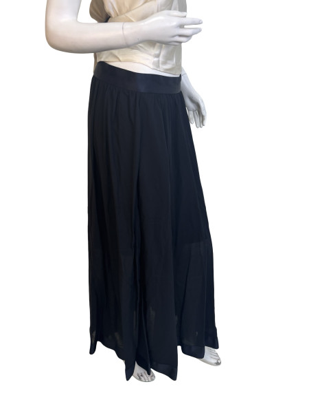 CHANEL Chanel Black Layered Skirt