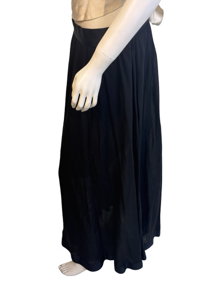 CHANEL Chanel Black Layered Skirt