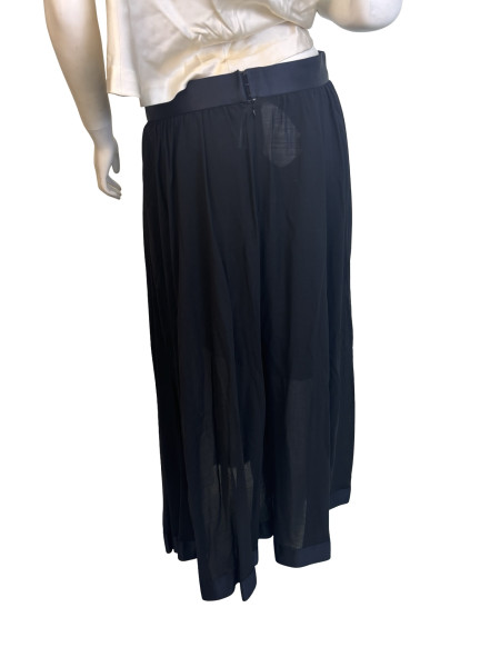 CHANEL Chanel Black Layered Skirt