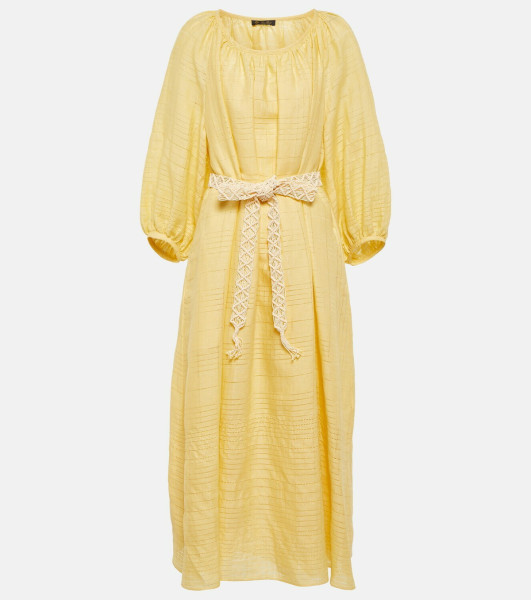 Loro Piana Medea Cotton Midi Dress