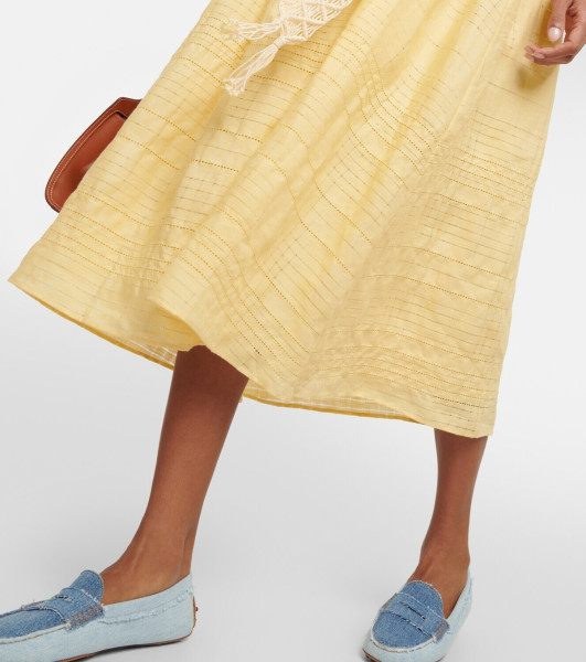 Loro Piana Medea Cotton Midi Dress