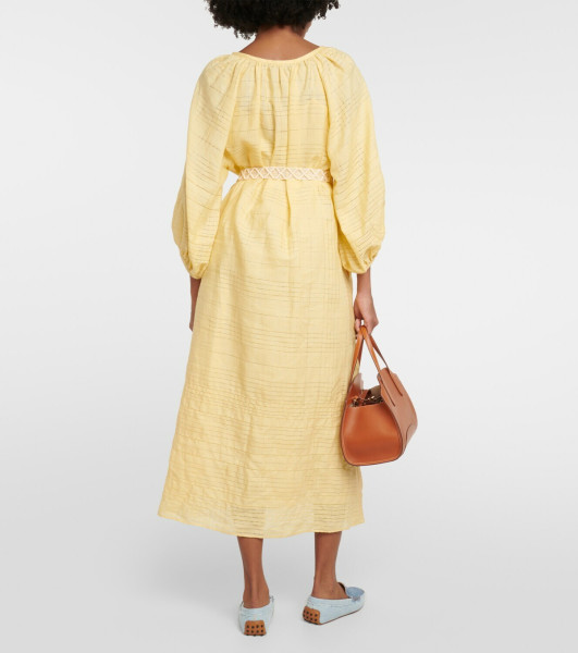 Loro Piana Medea Cotton Midi Dress