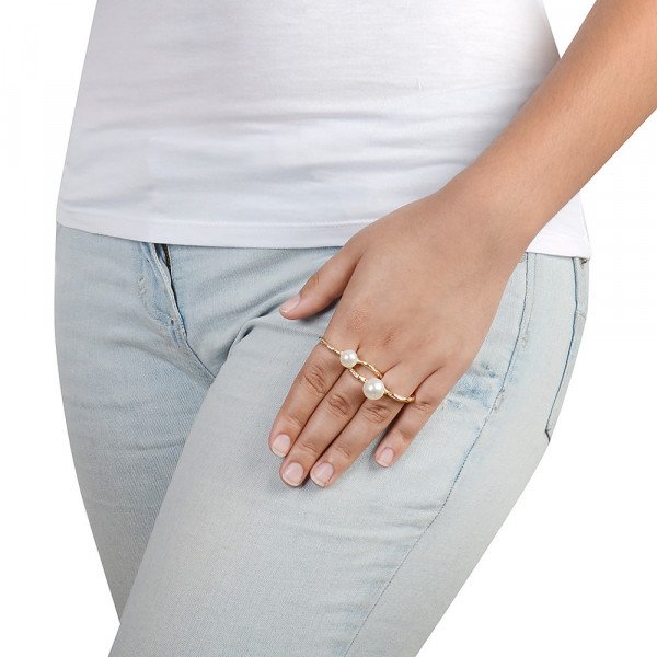 Diana Broussard Peony Pearl Ring