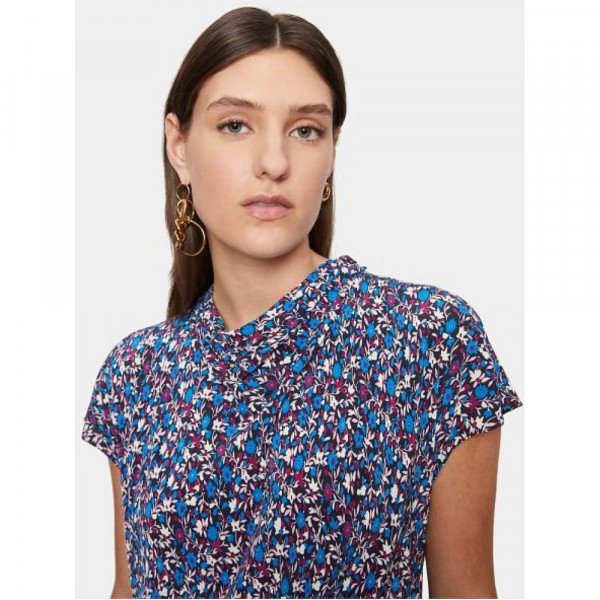 Jigsaw Etoile Ditsy Cowl Neck Dress