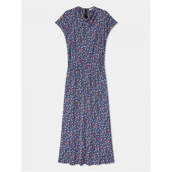 Jigsaw Etoile Ditsy Cowl Neck Dress