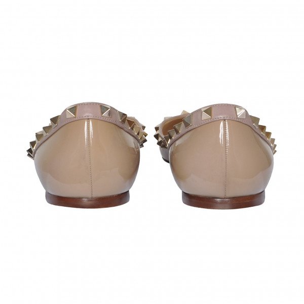 Valentino Rockstud Patent Leather Flats