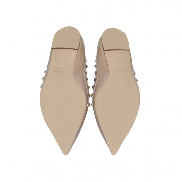 Valentino Rockstud Patent Leather Flats