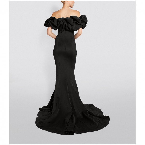 Jovani Ruffled Column Gown