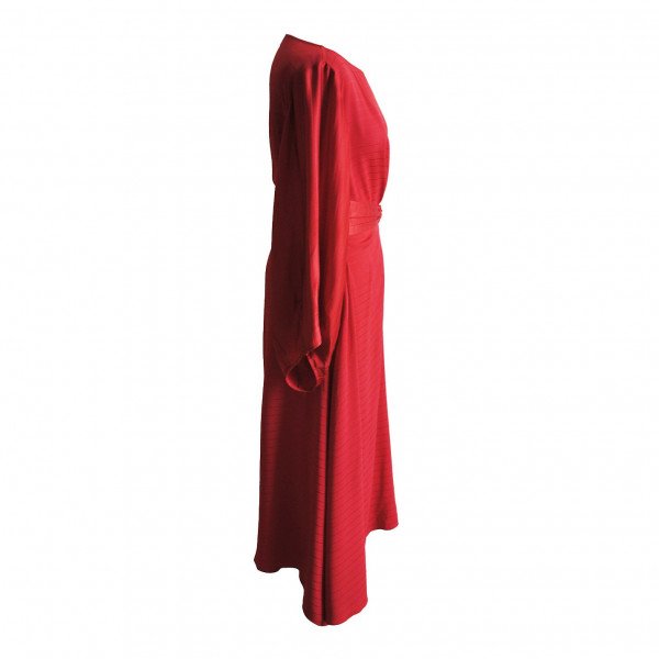 Amanda Wakeley Belted Crepe Midi Dress