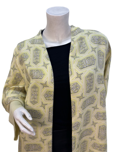 FRANK NAMANI Silk Printed Kimono Cardigan