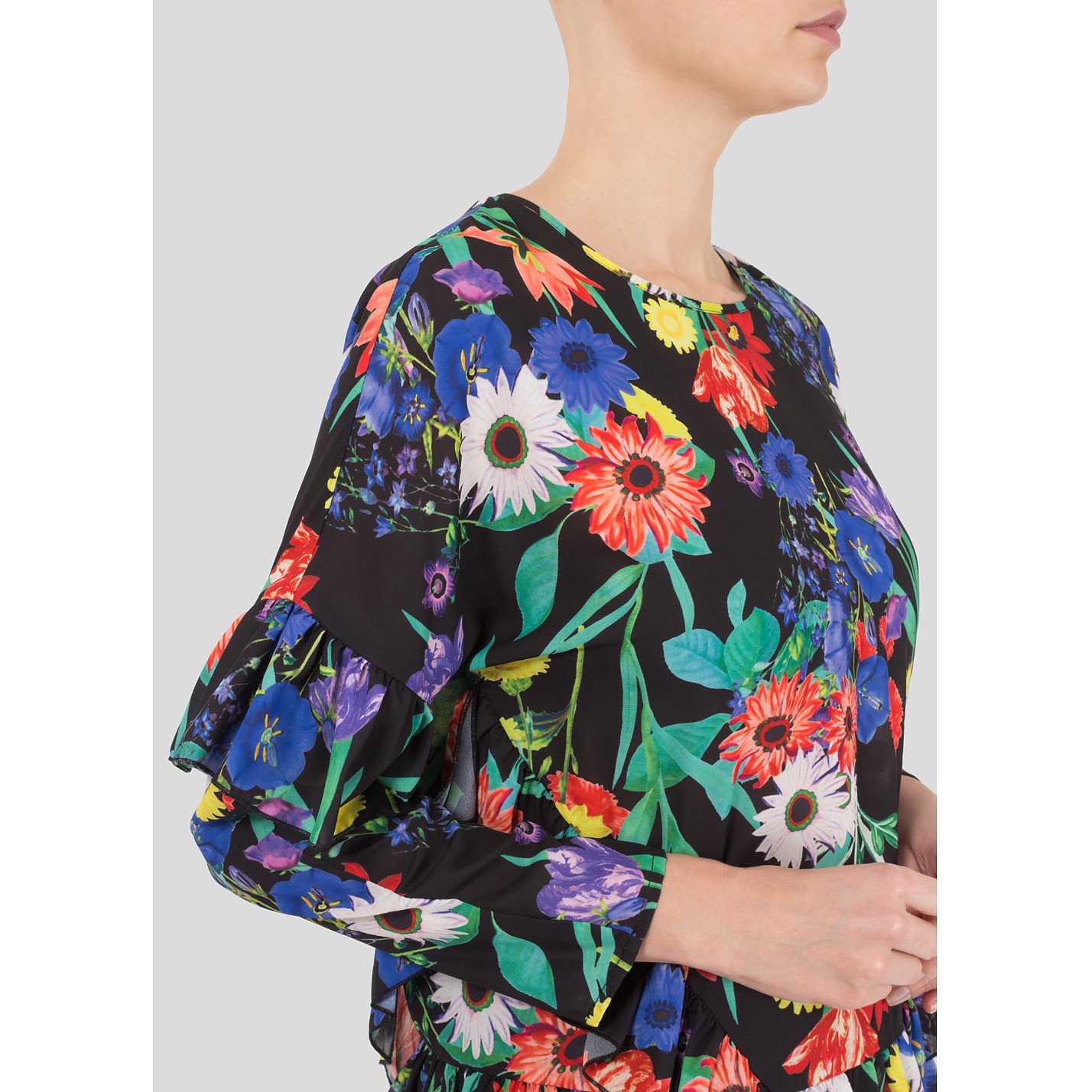 Rent Buy Studio by Preen Floral Ruffle Top | MY WARDROBE HQ