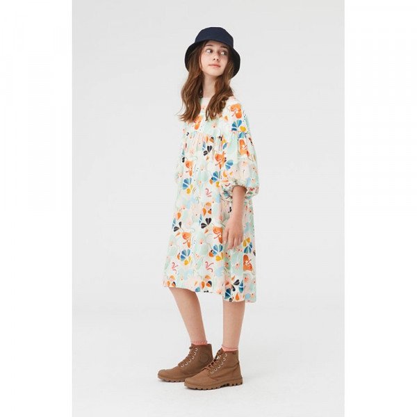 Molo Kids Catherine Dress in Papercut Flowers