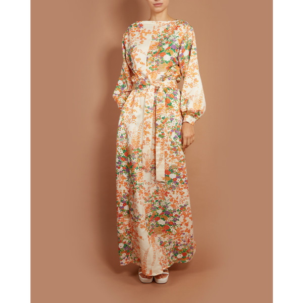 Hit Parade Flower Basket Diva Boat Neck Dress