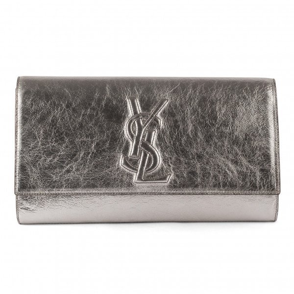 Saint Laurent Belle Du Jour Clutch in Metallic