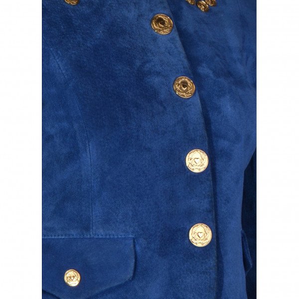 Moschino Embellished Suede Jacket