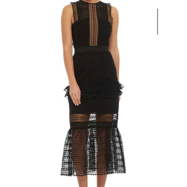 Self-Portrait Lace Midi Dress