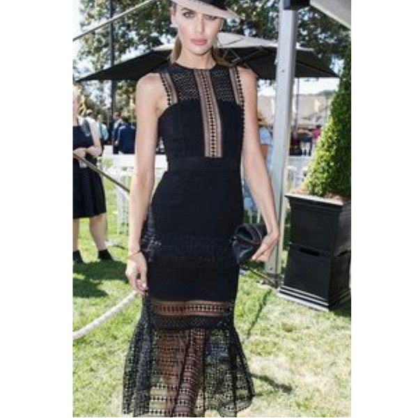 Self-Portrait Lace Midi Dress