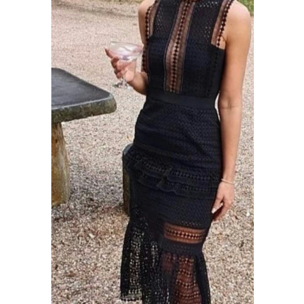 Self-Portrait Lace Midi Dress
