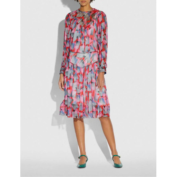 Coach Bold Geo Yoke Dress