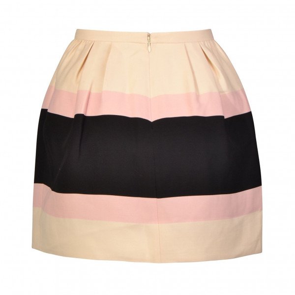 Valentino Striped Crepe Mini Skirt