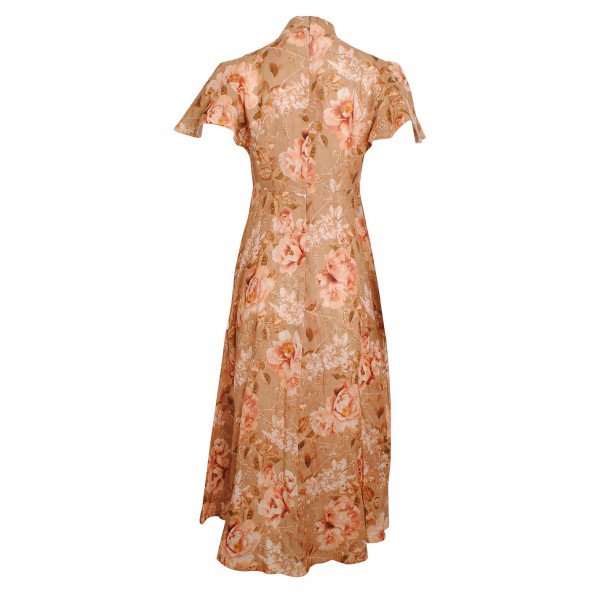 ZIMMERMANN Peony Print Linen Midi Dress