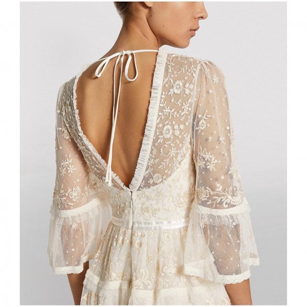 Needle & Thread Pennyflower V-Neck Gown