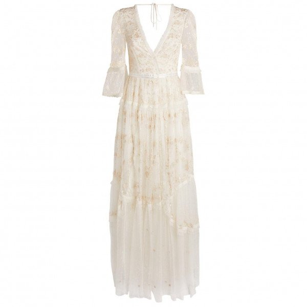 Needle & Thread Pennyflower V-Neck Gown