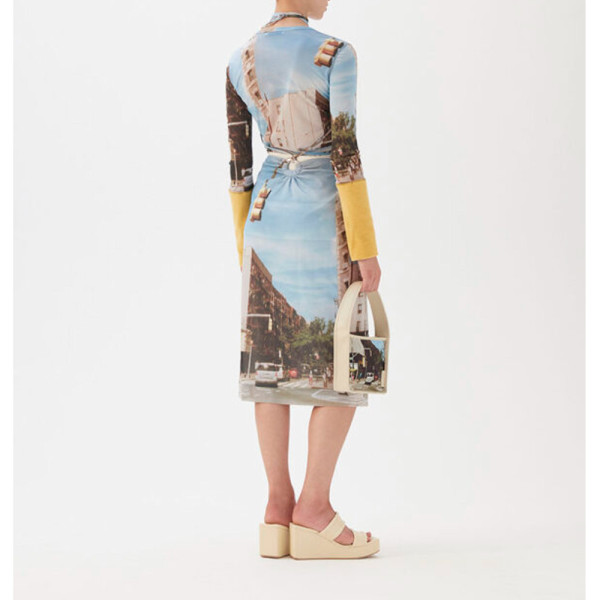Rejina Pyo Amy Skirt in New York Print