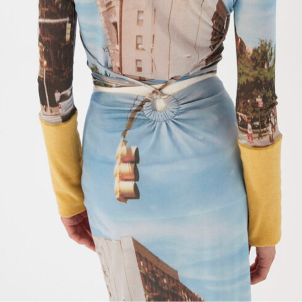 Rejina Pyo Amy Skirt in New York Print