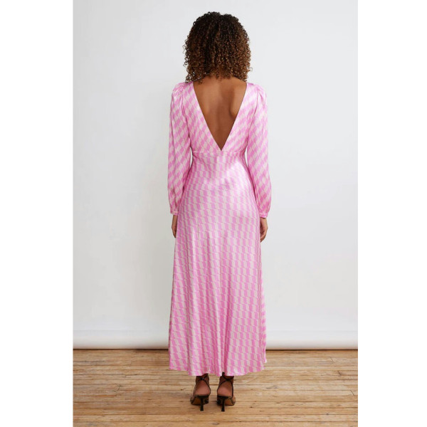 KITRI Megan Wavy Tile Maxi Dress