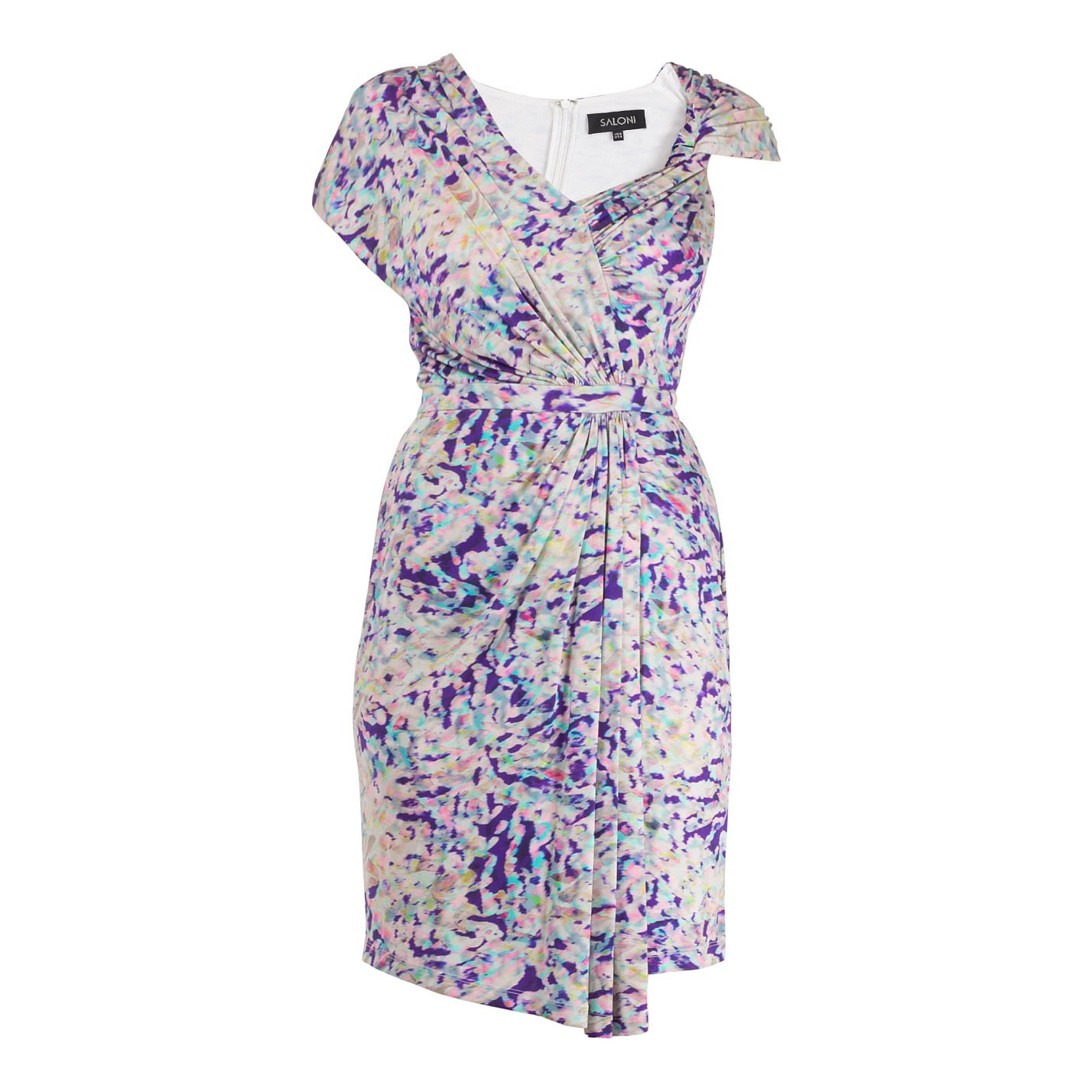Saloni Printed Silk Dress