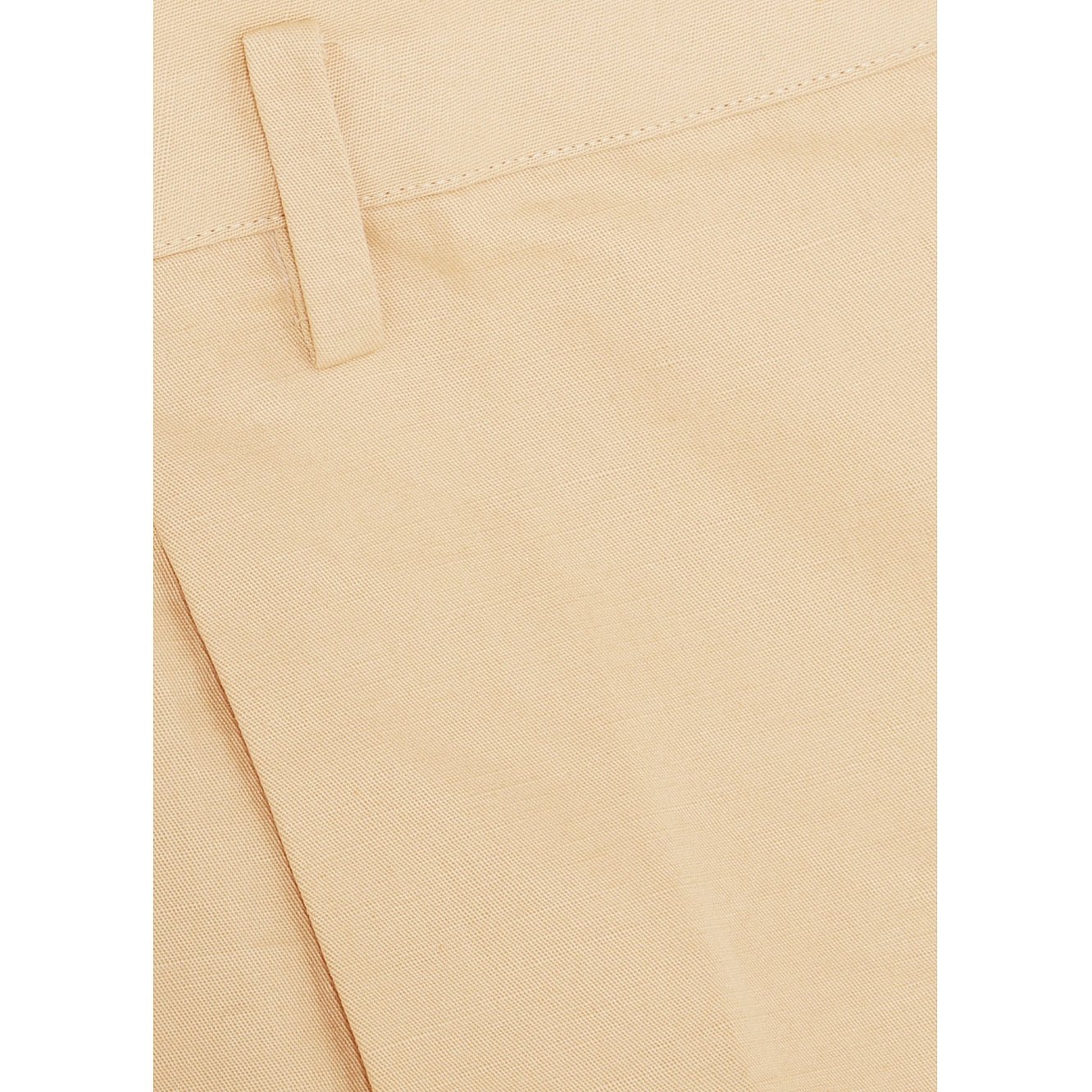Frame Cotton & Linen-Blend Wide Leg Trousers
