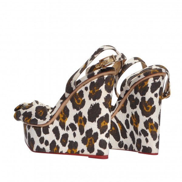 Charlotte Olympia Leopard-Print Wedges