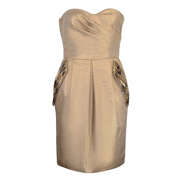 Matthew williamson gold on sale dress