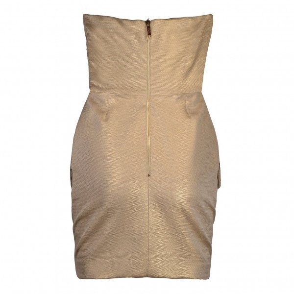 Matthew williamson best sale gold wrap dress