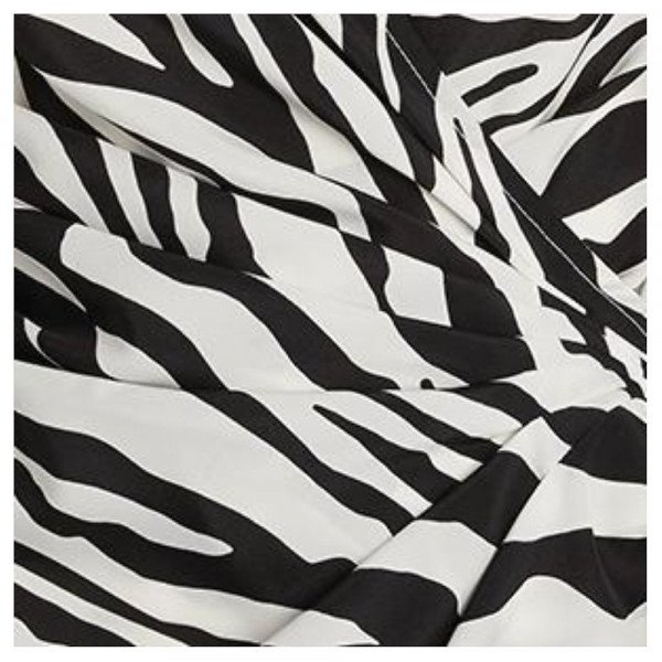 The Attico Zebra Wrap Mini Dress