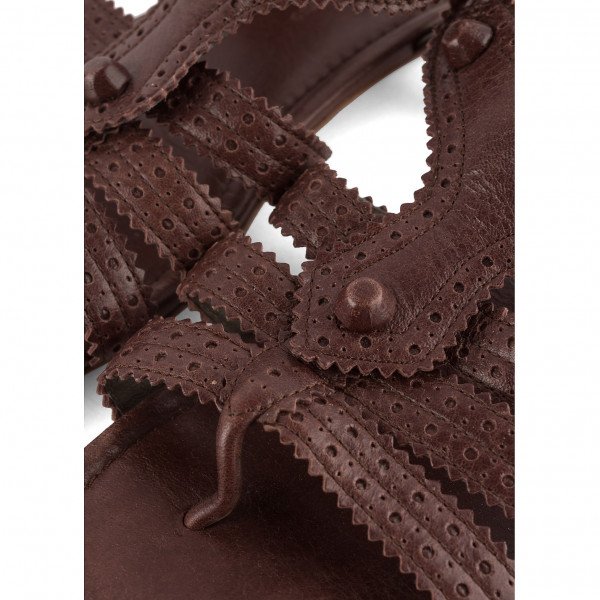Balenciaga Laser Cut Leather Sandals