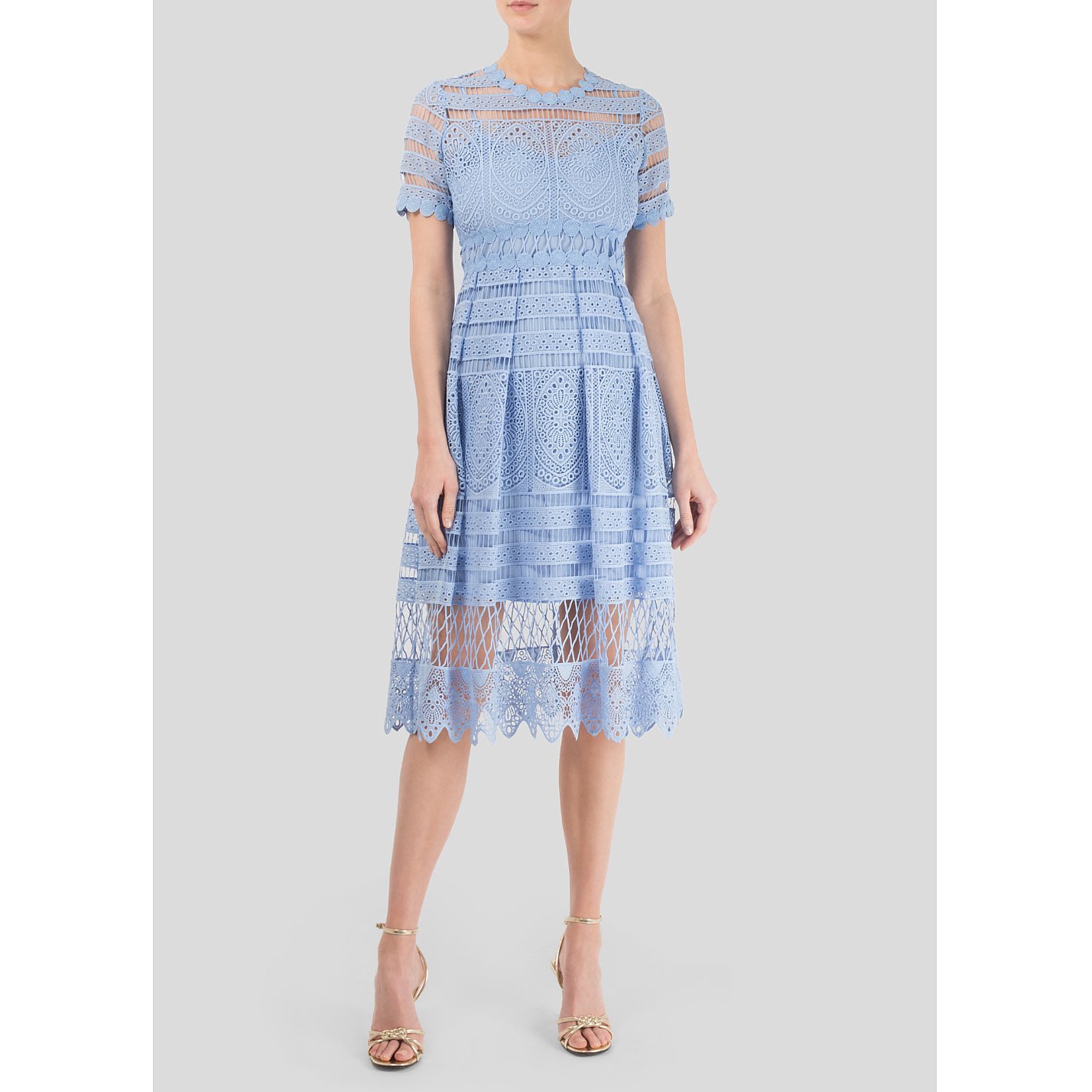 maje blue lace dress