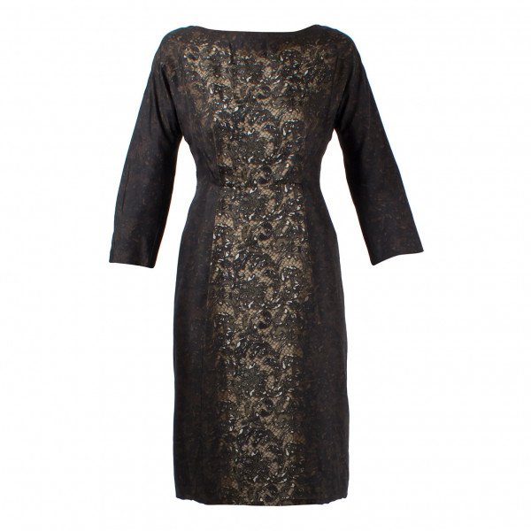 PRADA Lace and Patent Dress