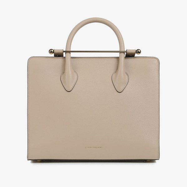 Strathberry midi leather online tote