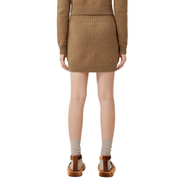 Burberry Monogram Motif Cotton Blend Mini Skirt