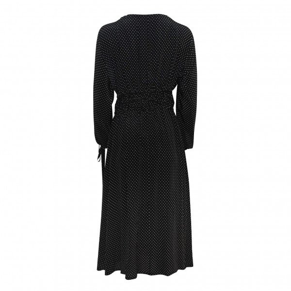 Robert Rodriguez Split-Sleeve Polka Dot Dress